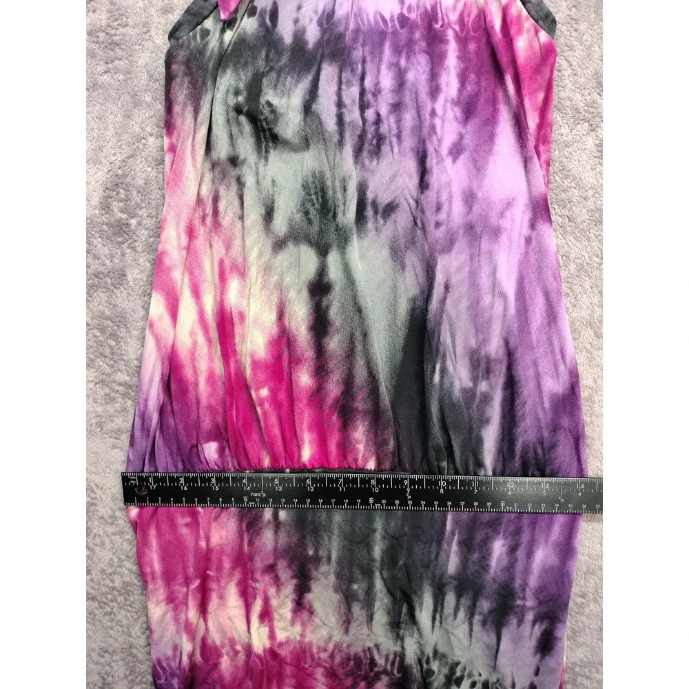 donutz inc dress small tie dye open back party dance club bodycon stretch USA
